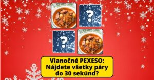 Vianočné pexeso – Nájdete všetky páry do 30 sekúnd?